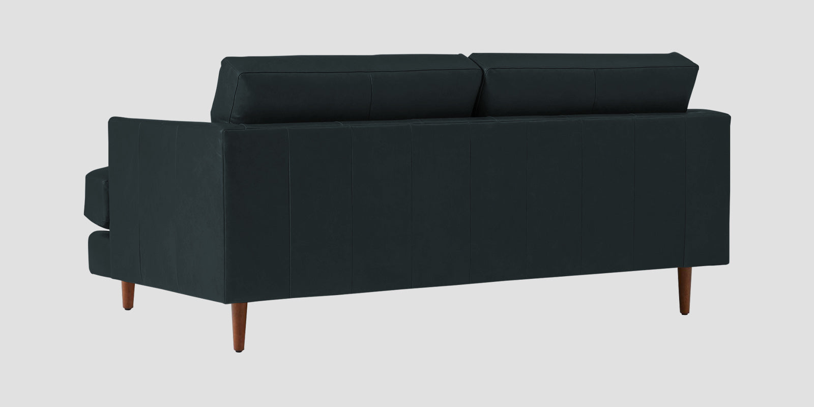 Sterio Leatherette 2 Seater Sofa In Steel Blue Colour - Febonic Living