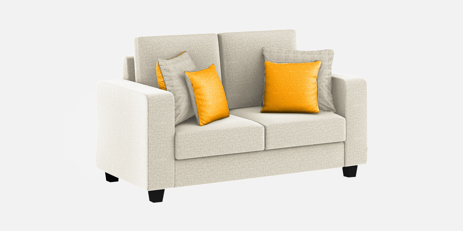 Nabi Fabric 2 Seater Sofa In Ivory cream Colour - Febonic Living