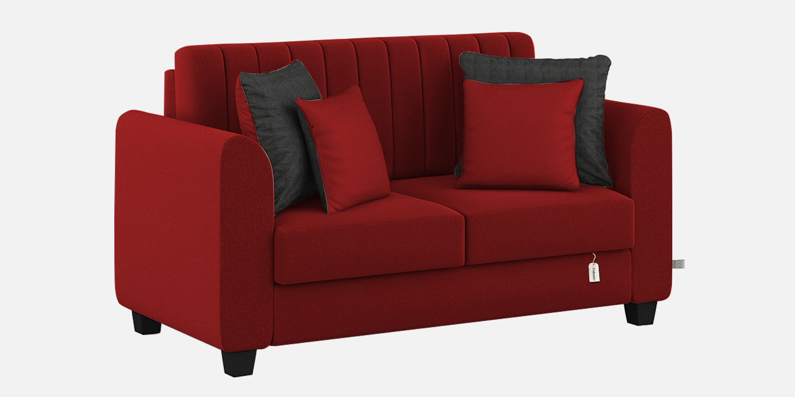 Cosmic Fabric 2 Seater Sofa In Blood Maroon Colour - Febonic Living