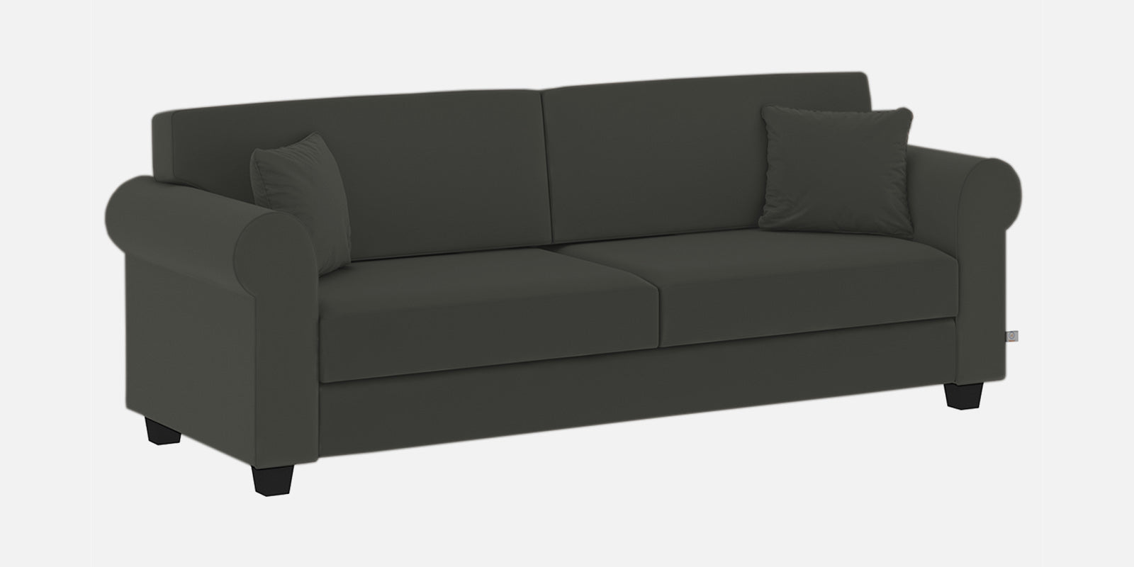 Numonk Velvet 3 Seater Sofa In Hory Grey Colour - Febonic Living