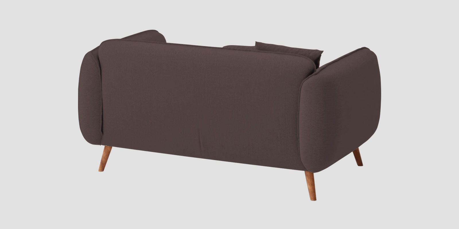 Zia Fabric 2 Seater Sofa In Night Brown Colour - Febonic Living