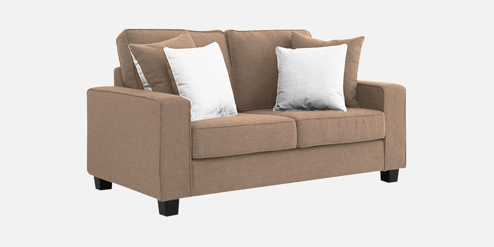 Ladybug Fabric 2 Seater Sofa In Cookie Beige Colour - Febonic Living