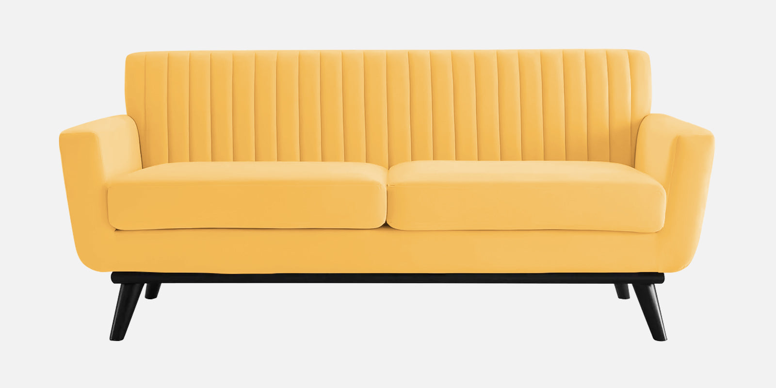 Tucker Velvet 2 Seater Sofa In Turmeric Yellow Colour - Febonic Living