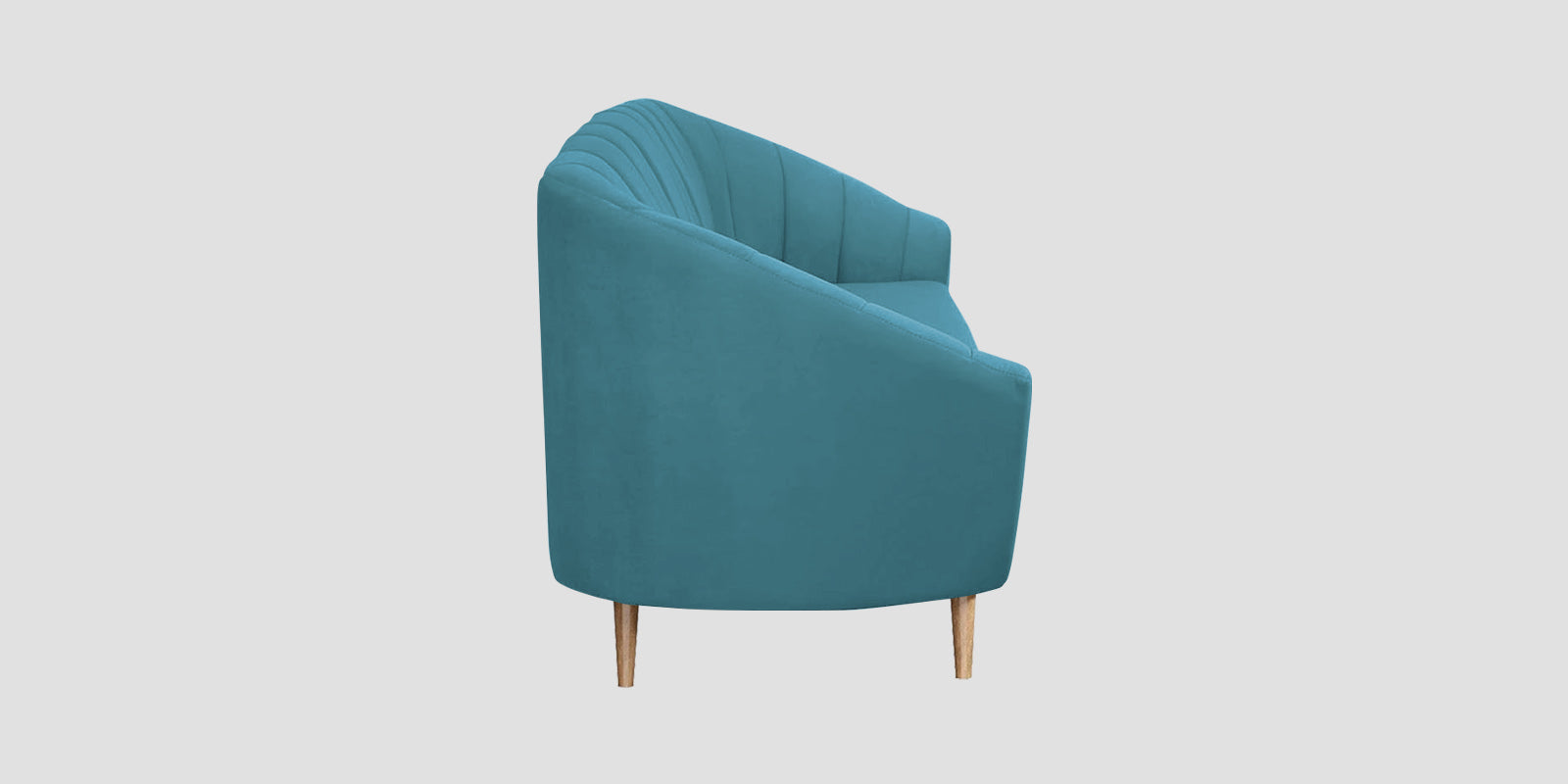 Kaylee Velvet 3 Seater Sofa In Aqua Blue Colour - Febonic Living