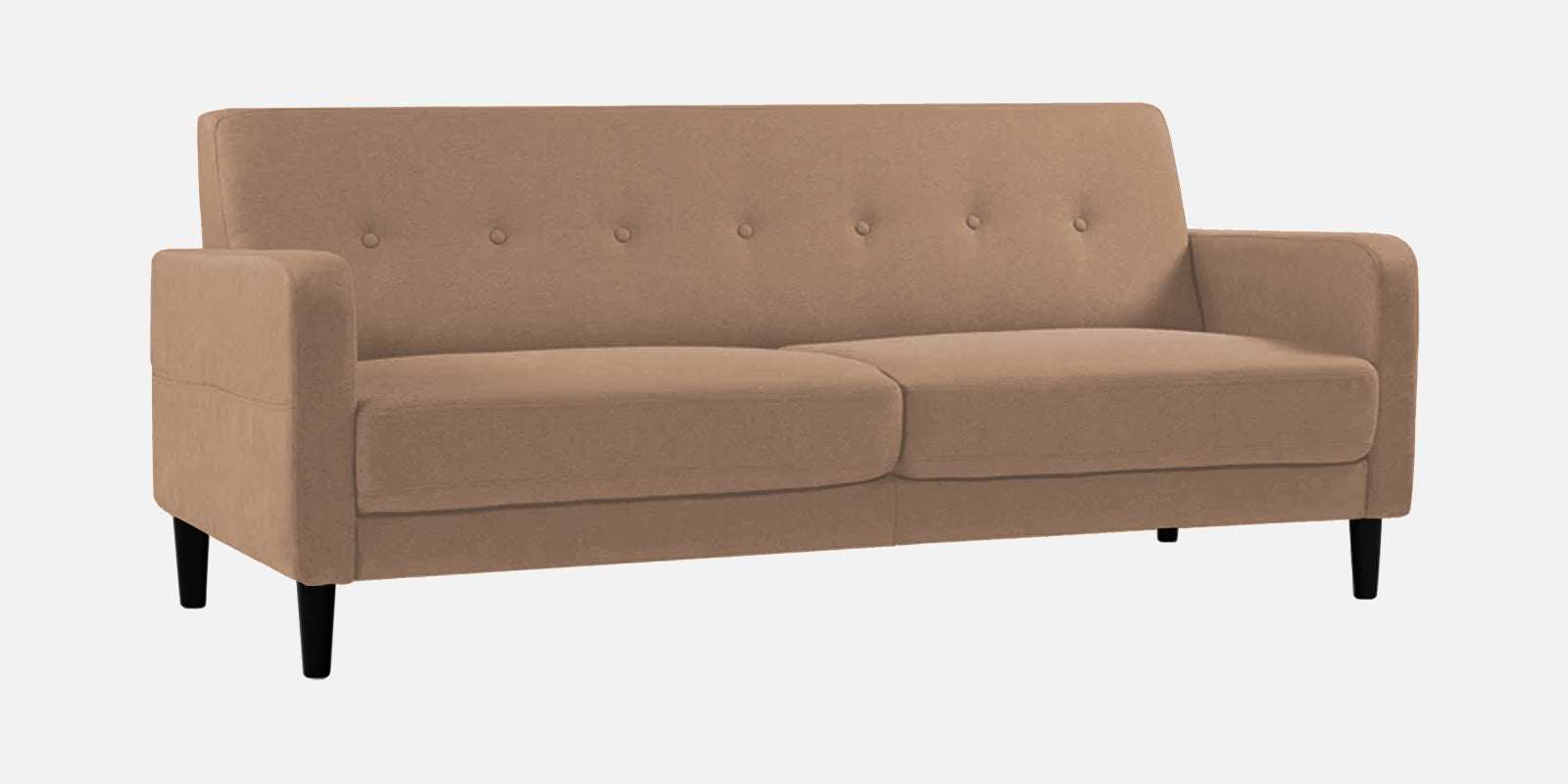 Marq Fabric 3 Seater Sofa In Cosmic Beige Colour - Febonic Living