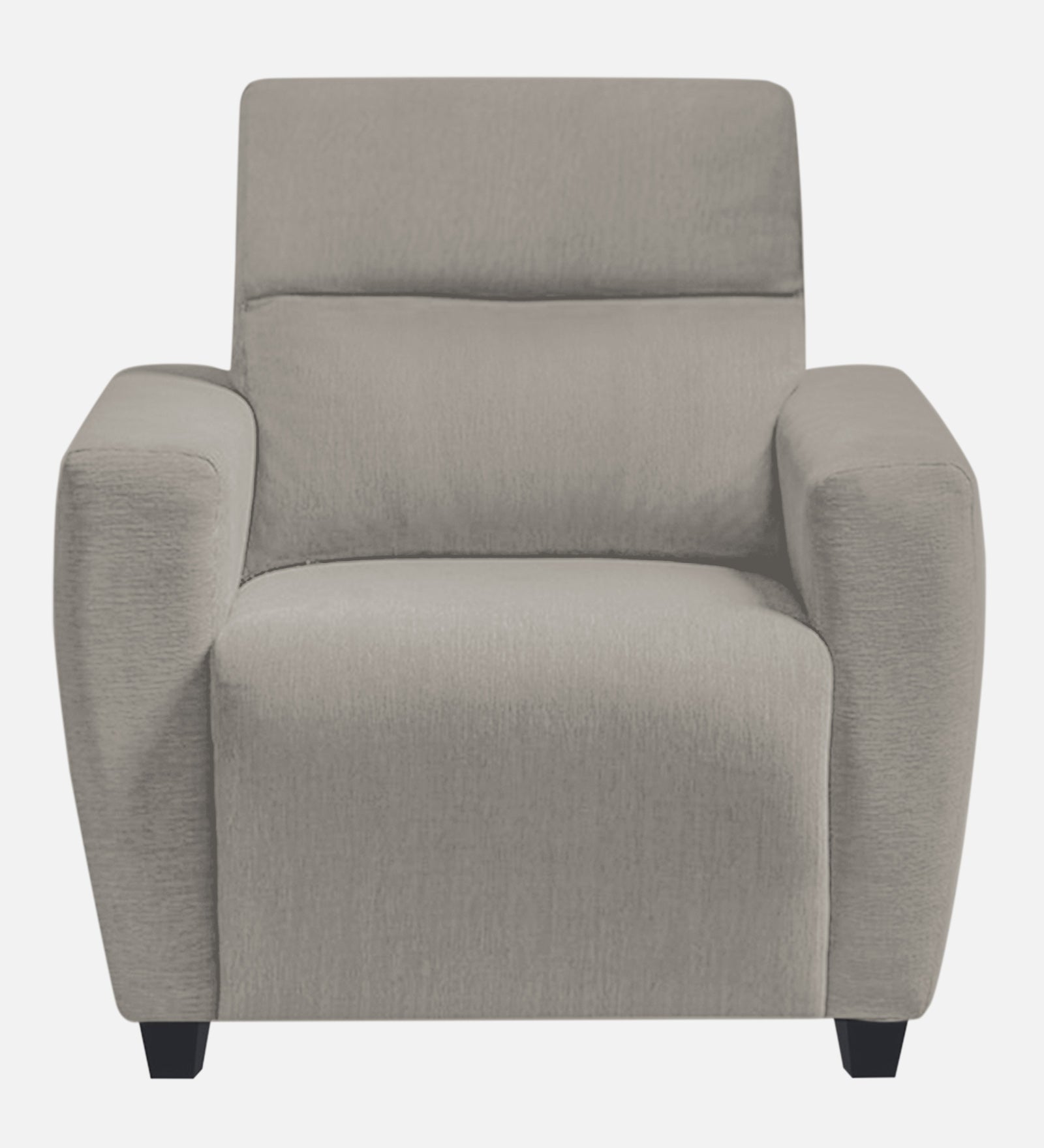 Bakadi Fabric 1 Seater Sofa In Ash Grey Colour - Febonic Living