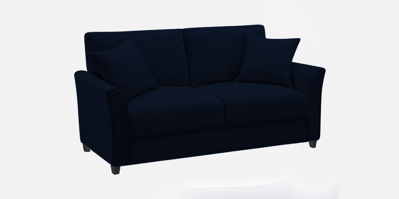 Daroo Velvet 2 Seater Sofa In Dark Blue Colour - Febonic Living