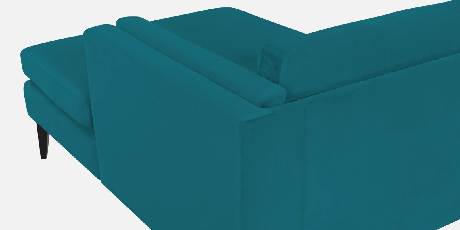 Jasper Velvet RHS Sectional Sofa (3+Lounger) In Pine green Colour - Febonic Living