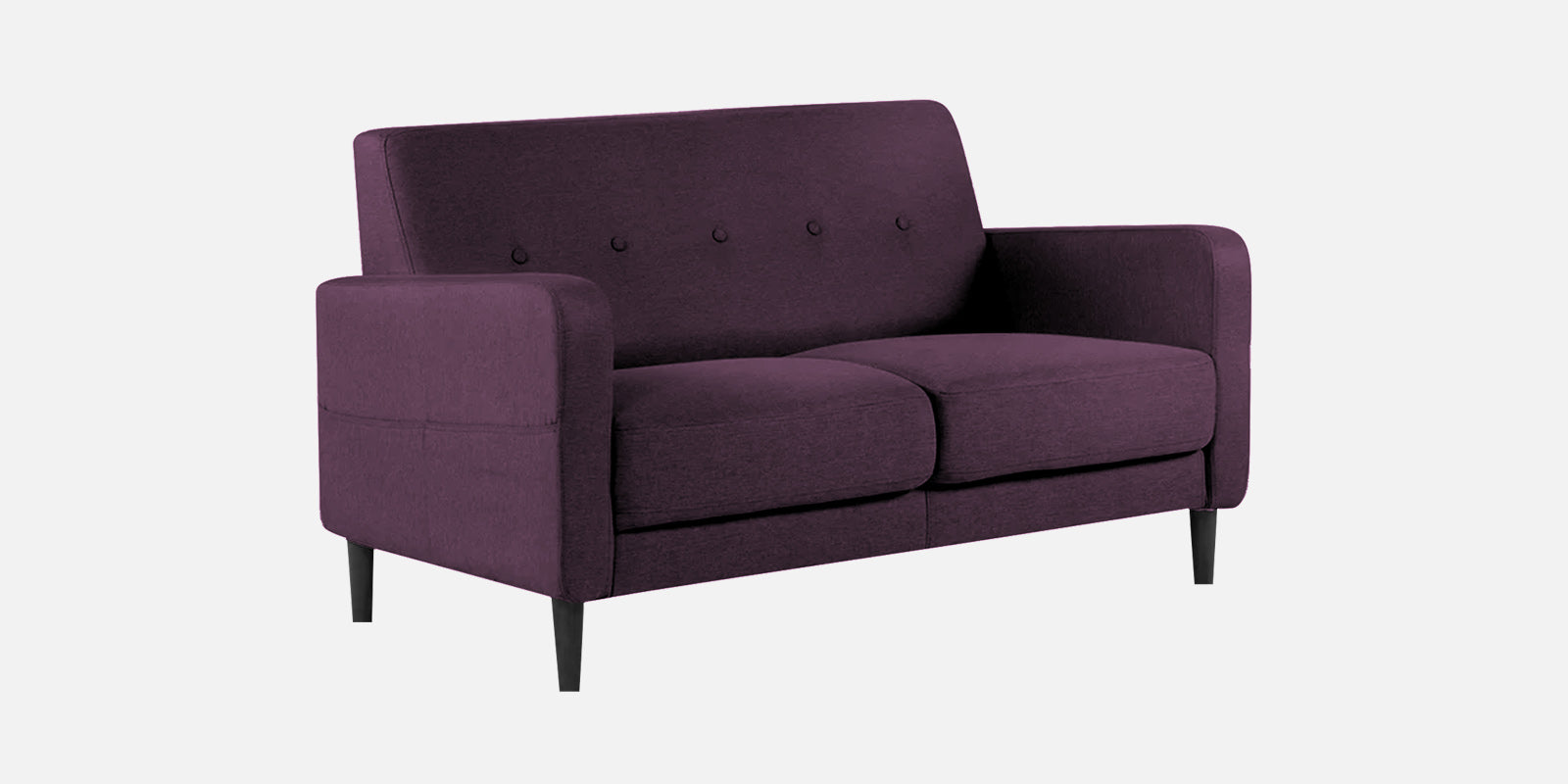 Marq Fabric 2 Seater Sofa In Greek Purple Colour - Febonic Living