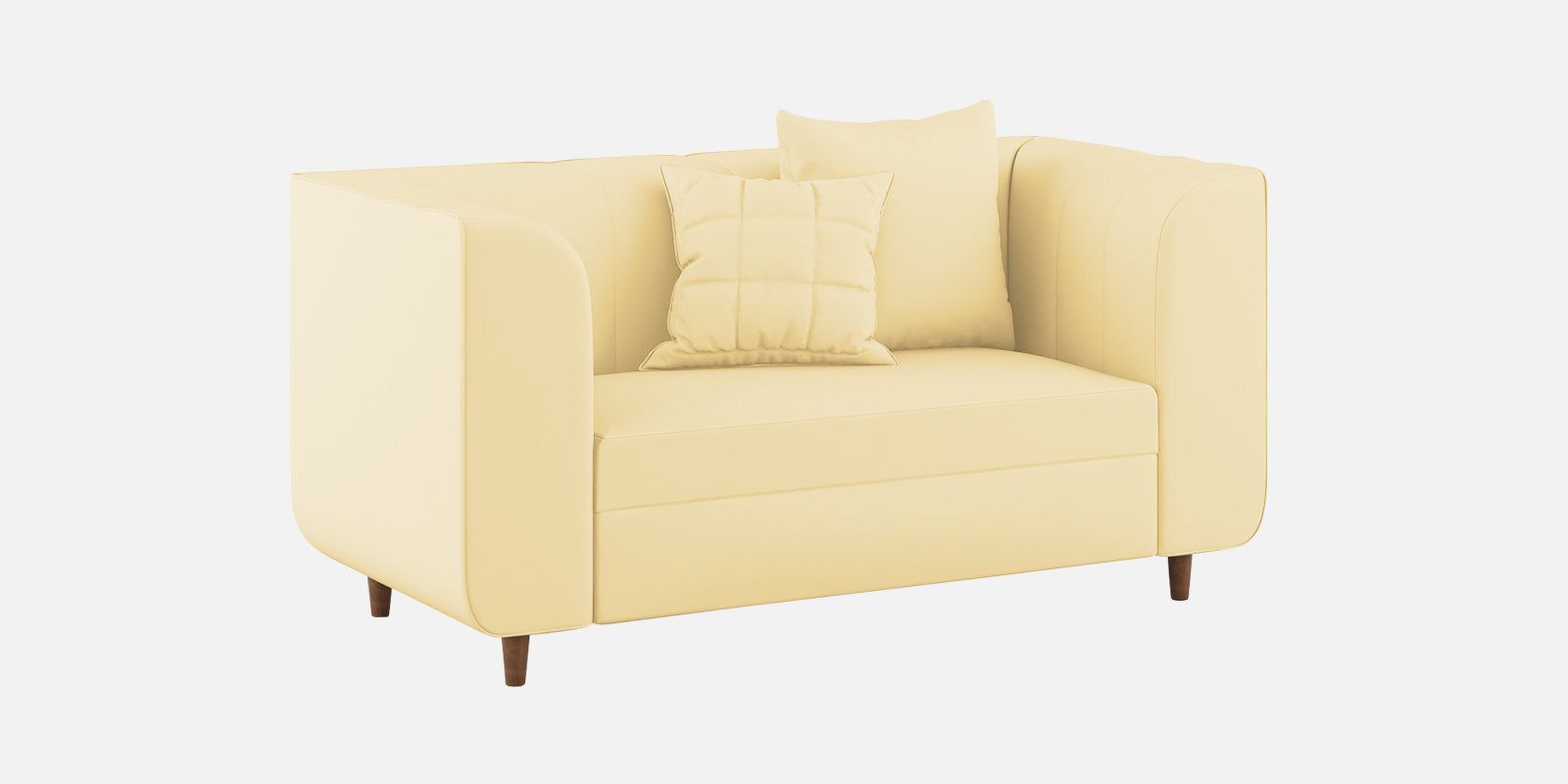Sumo Velvet 2 Seater Sofa In Sandy Beige Colour - Febonic Living