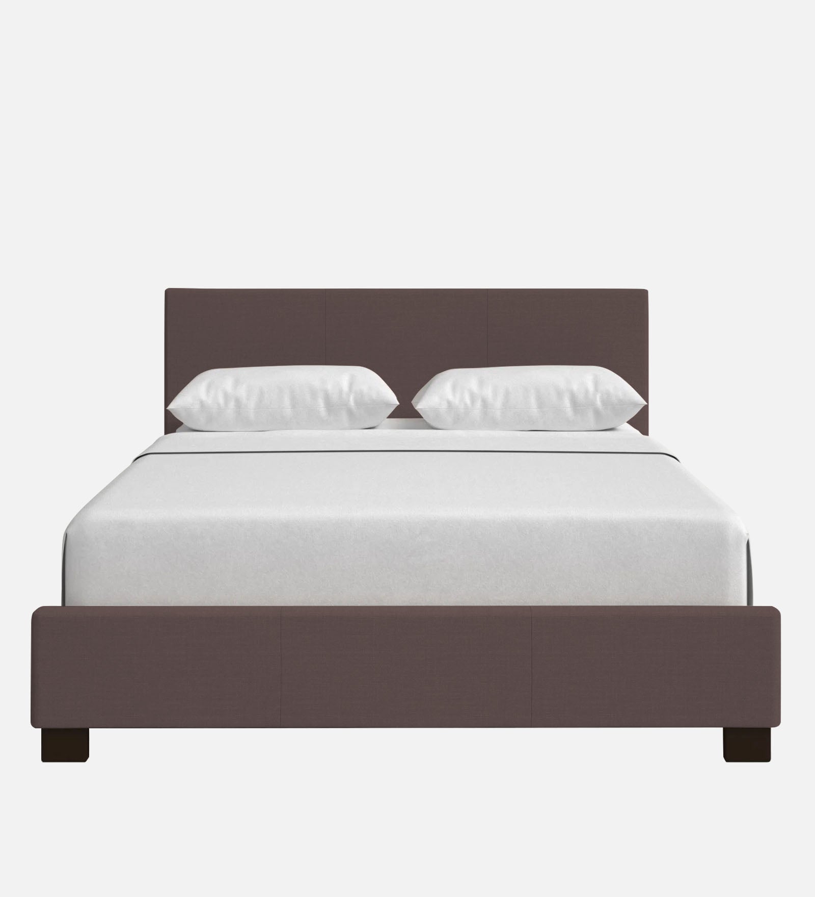 Lora Fabric Upholstered Queen Size Bed In Caspa Brown Colour - Febonic Living