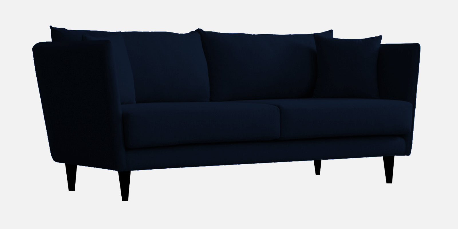 Norway Velvet 3 Seater Sofa In Dark Blue Colour - Febonic Living