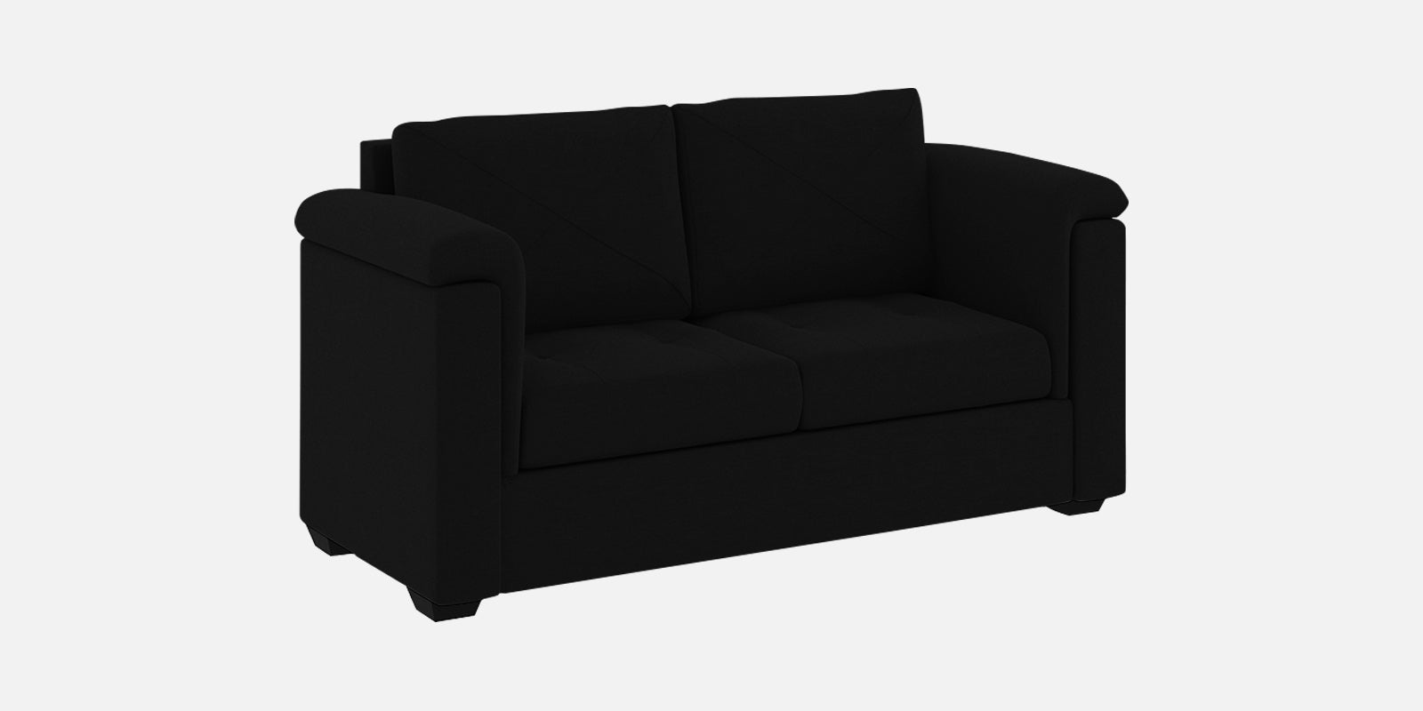 Andres Fabric 2 Seater Sofa in Heather Black Colour