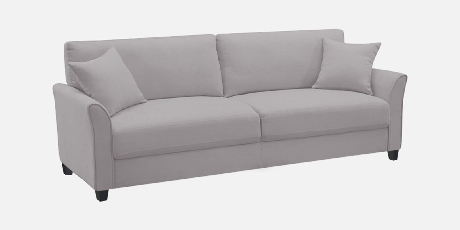 Daroo Velvet 3 Seater Sofa In Concrete Grey Colour - Febonic Living