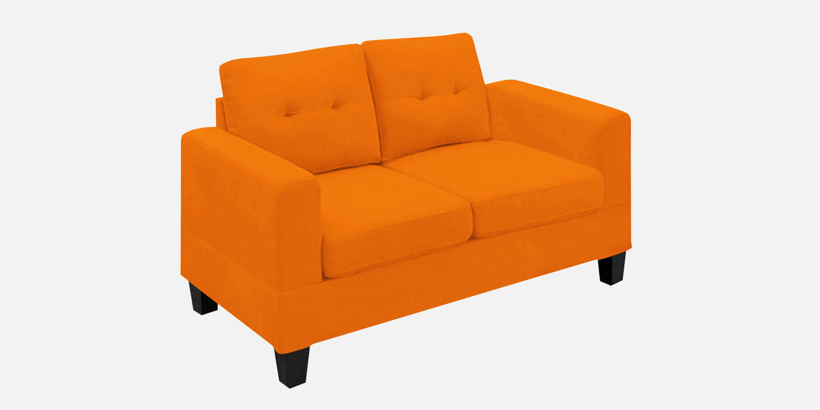 Thomas Fabric 2 Seater Sofa In Vivid Orange Colour - Febonic Living
