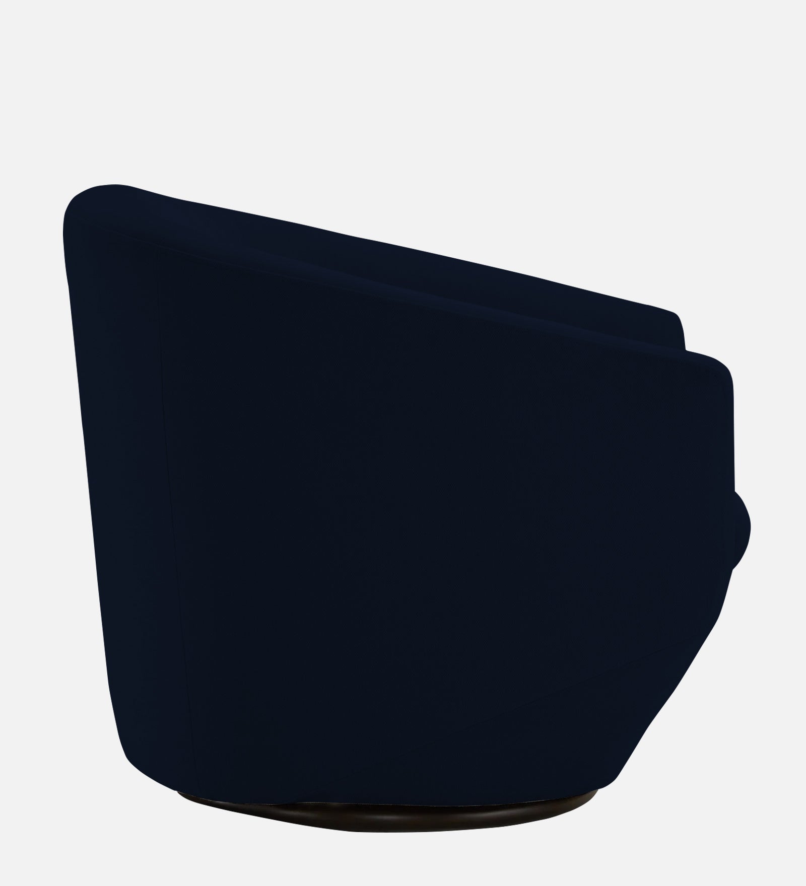 Haddie Velvet Swivel Chair In Dark Blue Colour - Febonic Living