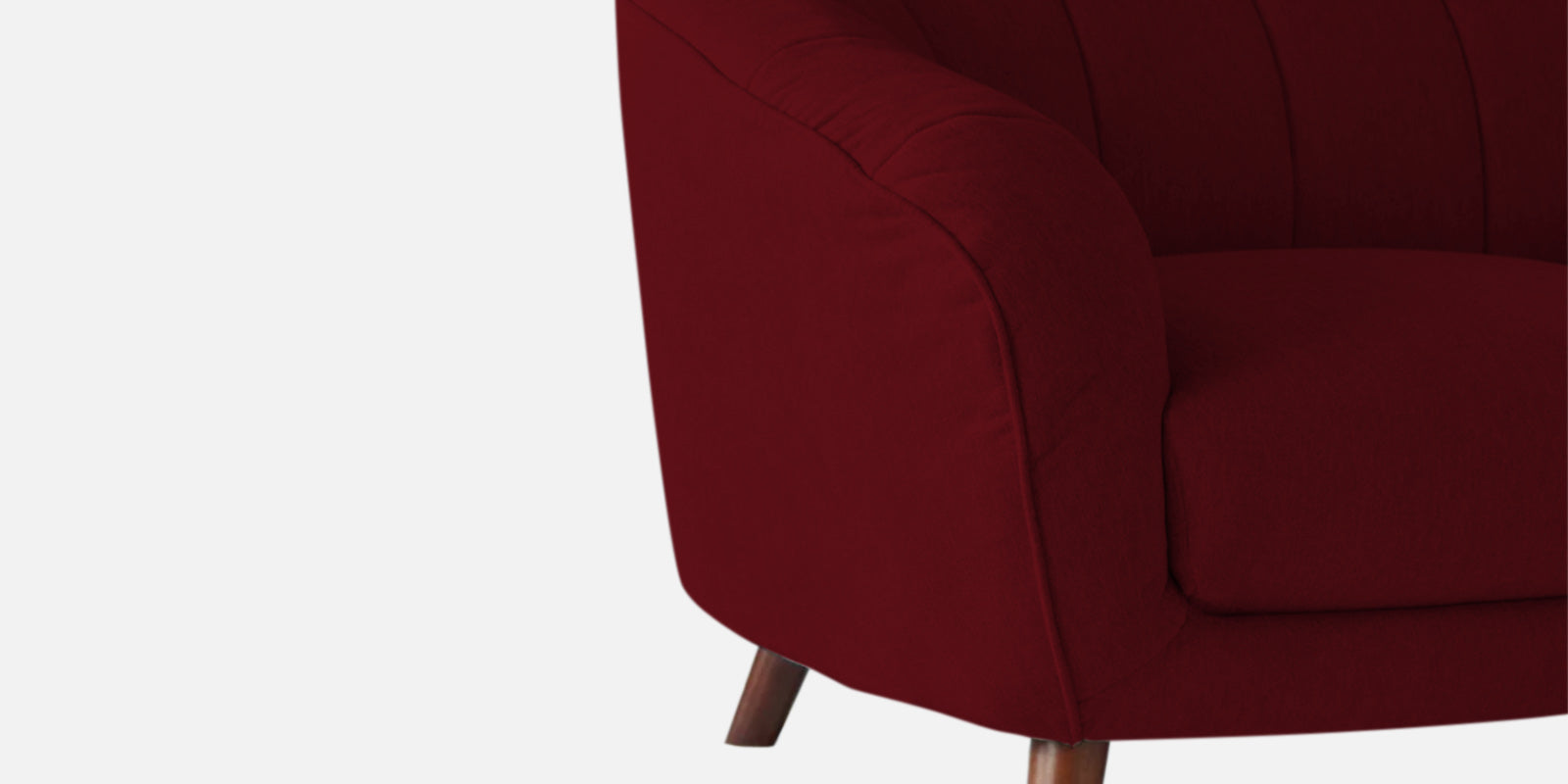 Benjamin Fabric 2 Seater Sofa In Ruby Red Colour - Febonic Living