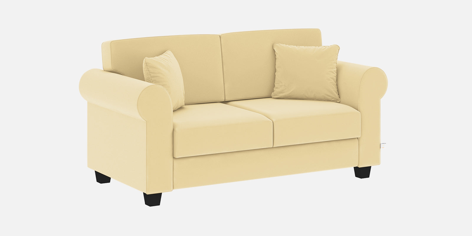 Numonk Velvet 2 Seater Sofa In Sandy Beige Colour - Febonic Living