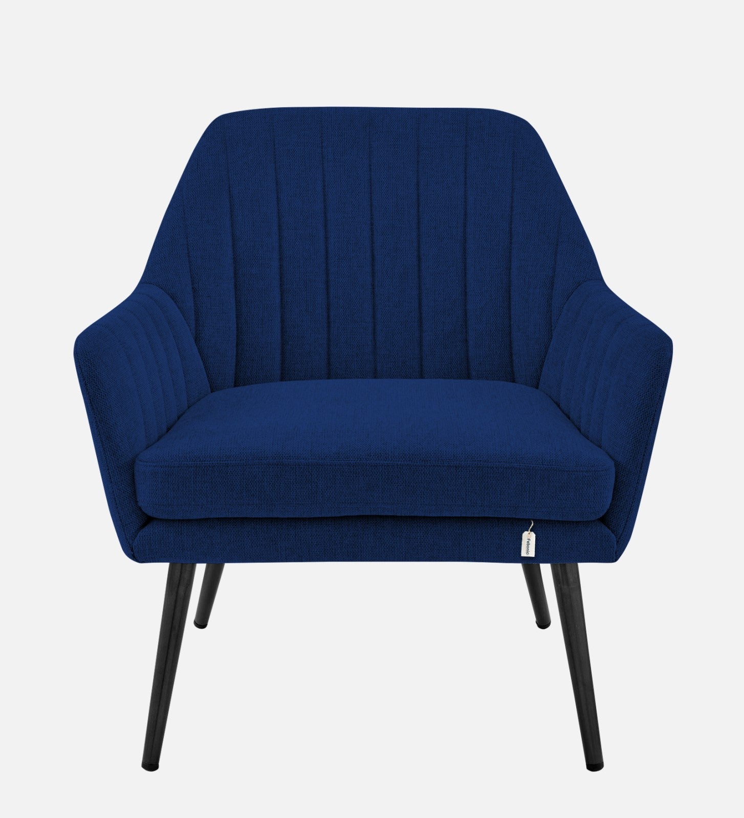 Bella Fabric Arm Chair In Royal Blue Colour - Febonic Living