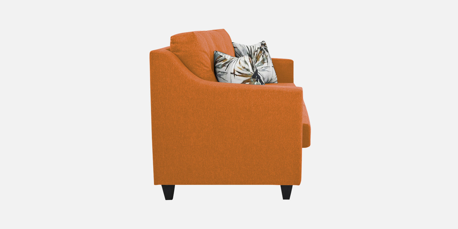 Welly Fabric 2 Seater Sofa In Dark Orange Colour - Febonic Living