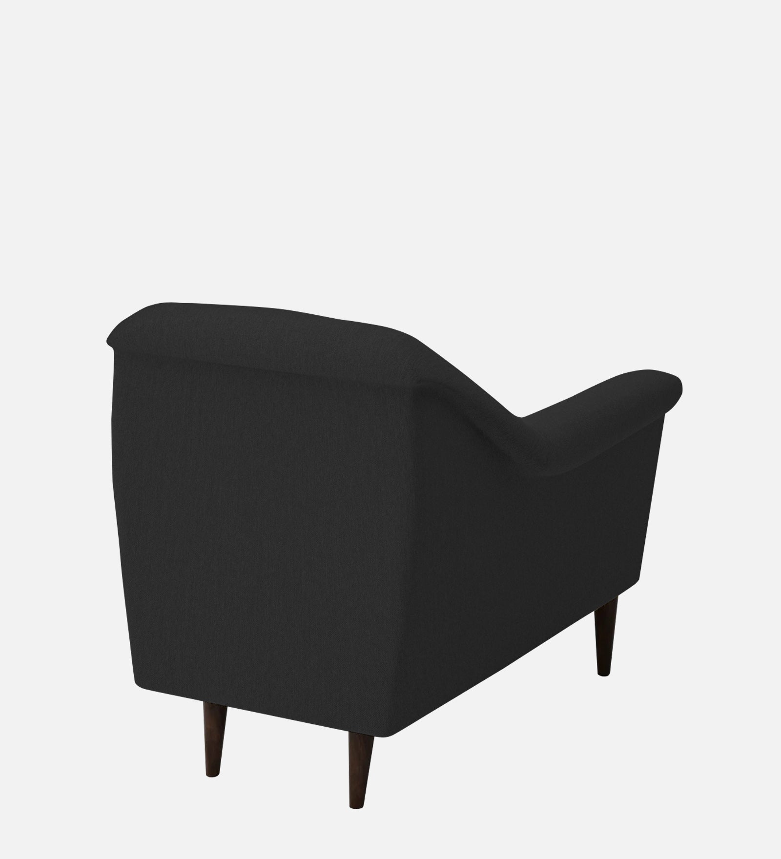 Homer Fabric 1 Seater Sofa In Bitter Black Colour - Febonic Living