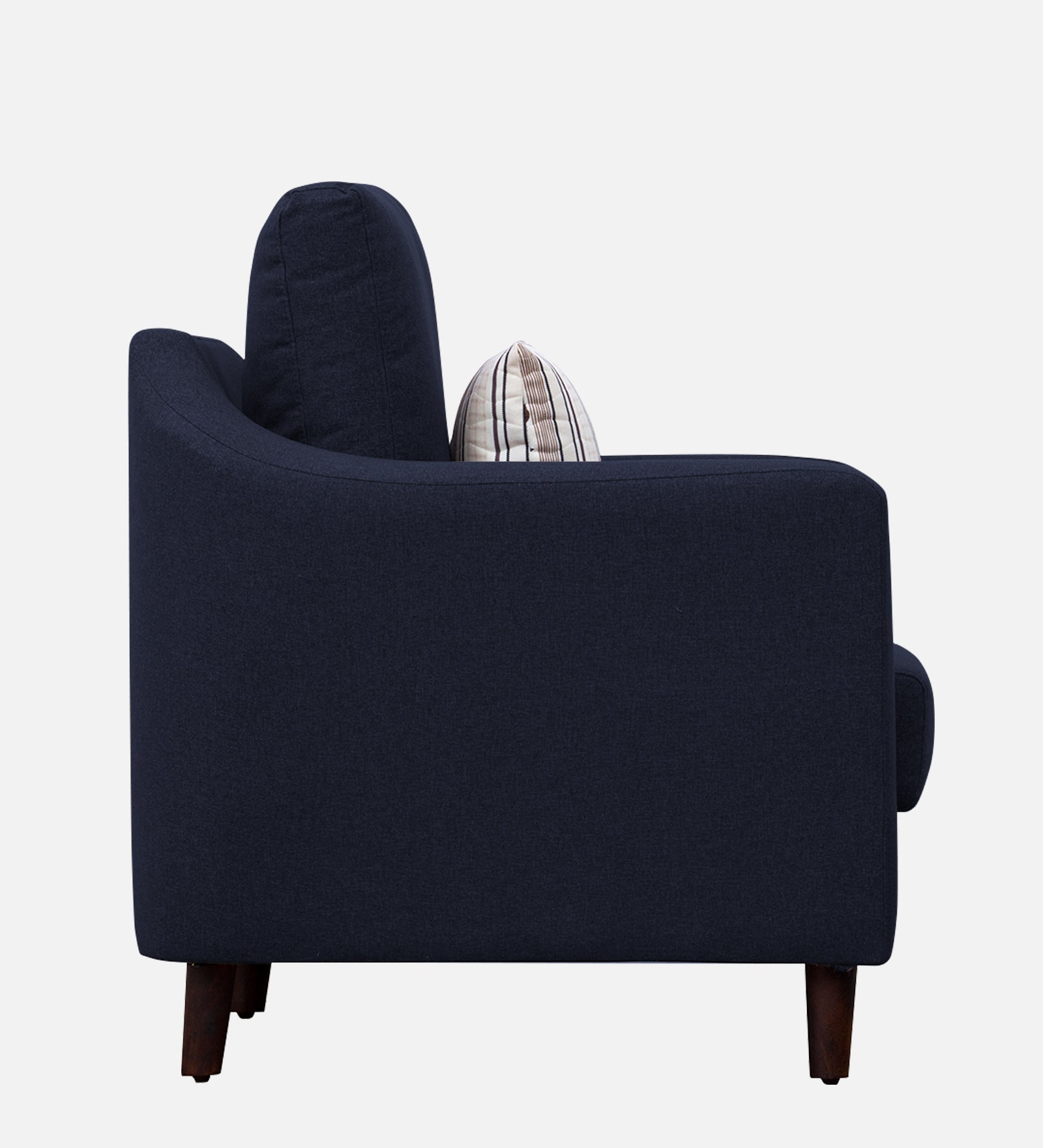 Kevin Fabric 1 Seater Sofa In Royal Blue Colour - Febonic Living