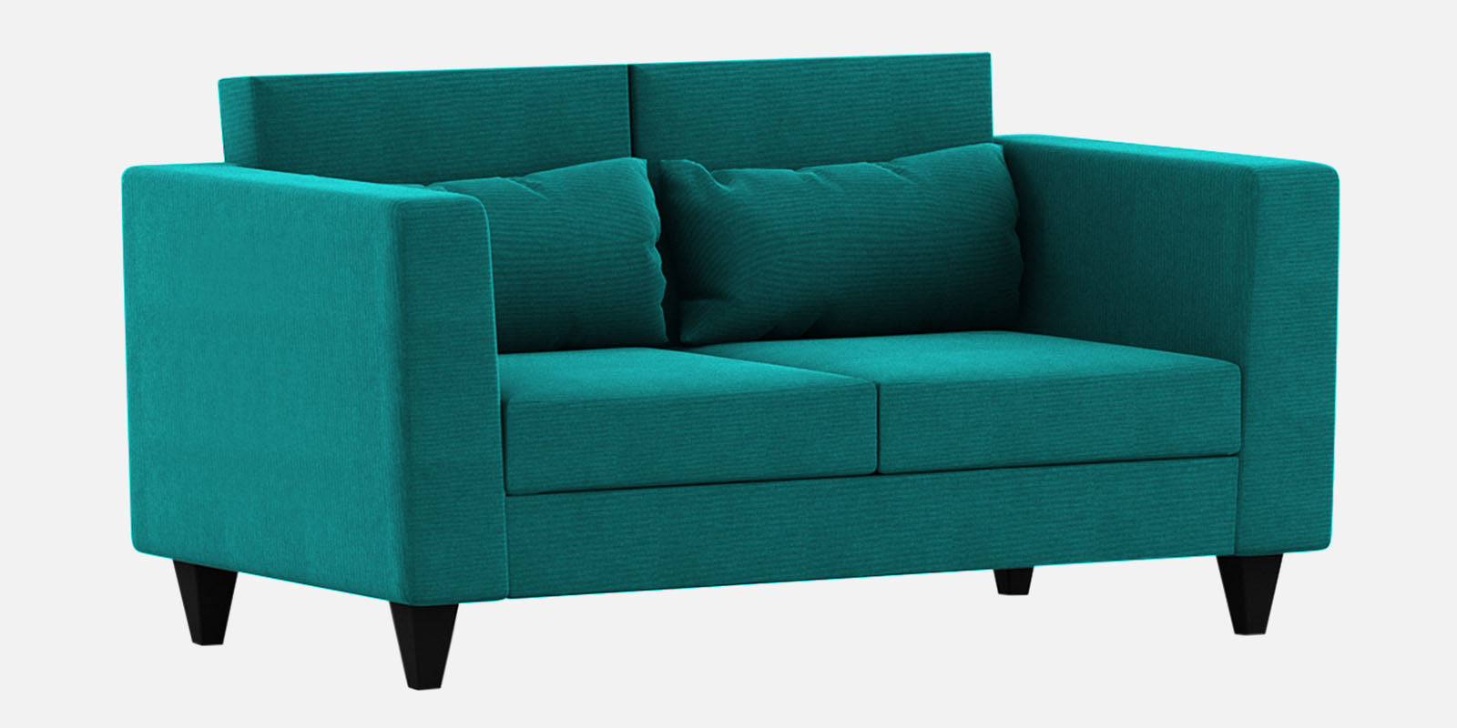 Nipul Fabric 2 Seater Sofa In Sea Green Colour - Febonic Living
