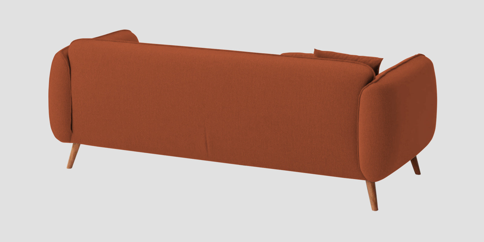 Zia Fabric 3 Seater Sofa In Royal Orange Colour - Febonic Living