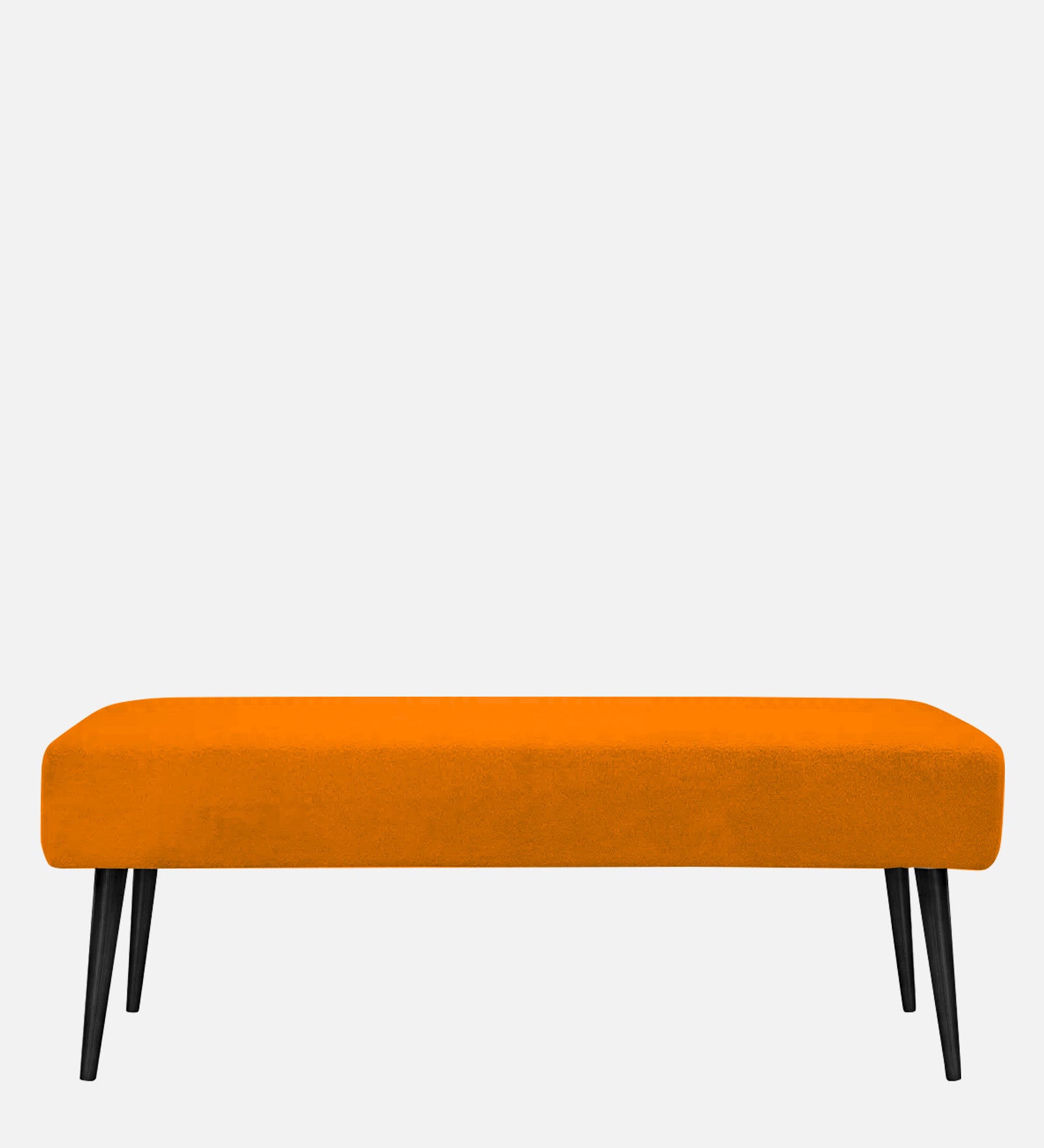Orbit Fabric Bench In Vivid Orange Colour - Febonic Living