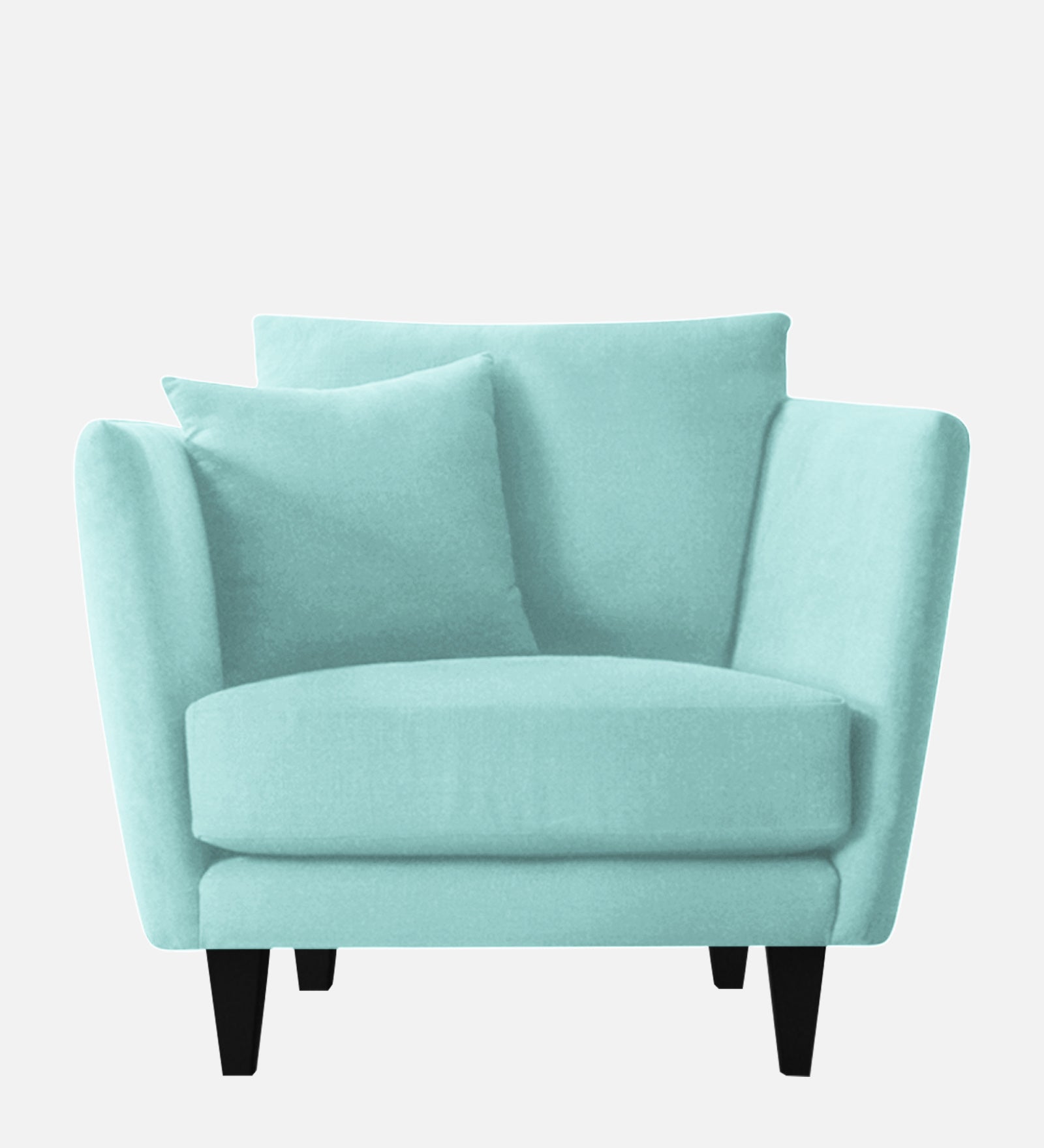Norway Velvet 1 Seater Sofa In Barmunda Aqua Colour - Febonic Living