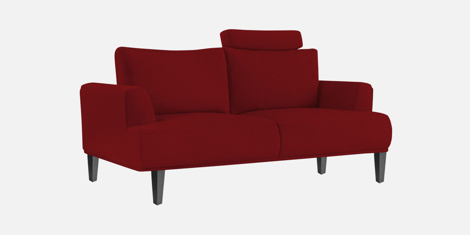 Como Fabric 2 Seater Sofa In Blood Maroon Colour - Febonic Living