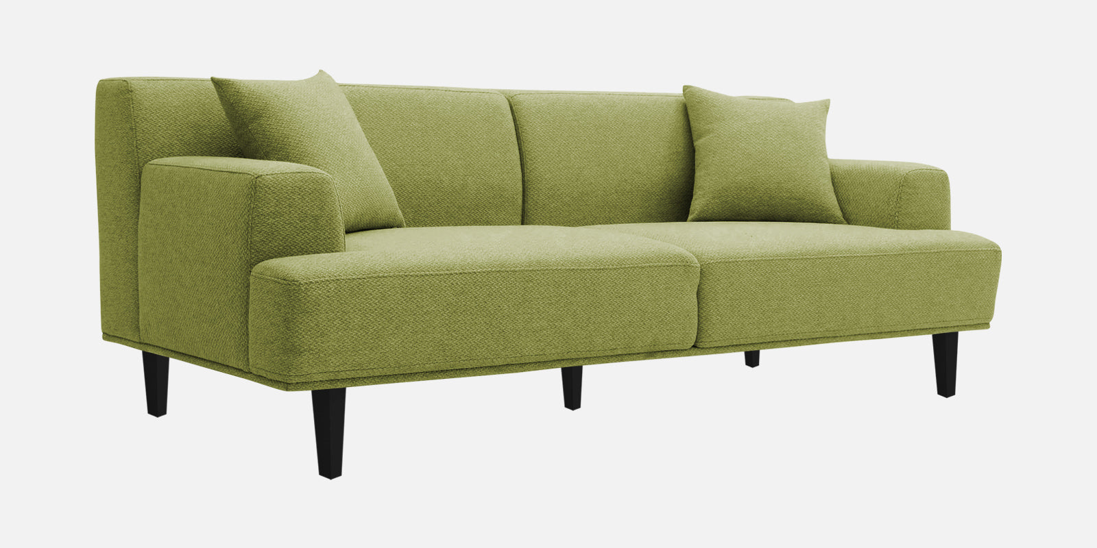 Cobby Fabric 3 Seater Sofa In Lime Green Colour - Febonic Living