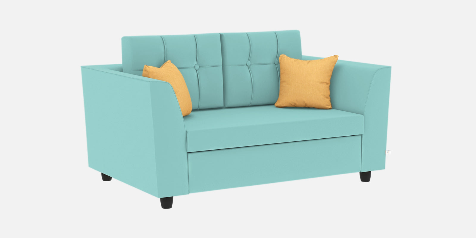 Nestin Velvet 2 Seater Sofa In Barmunda Aqua Colour - Febonic Living