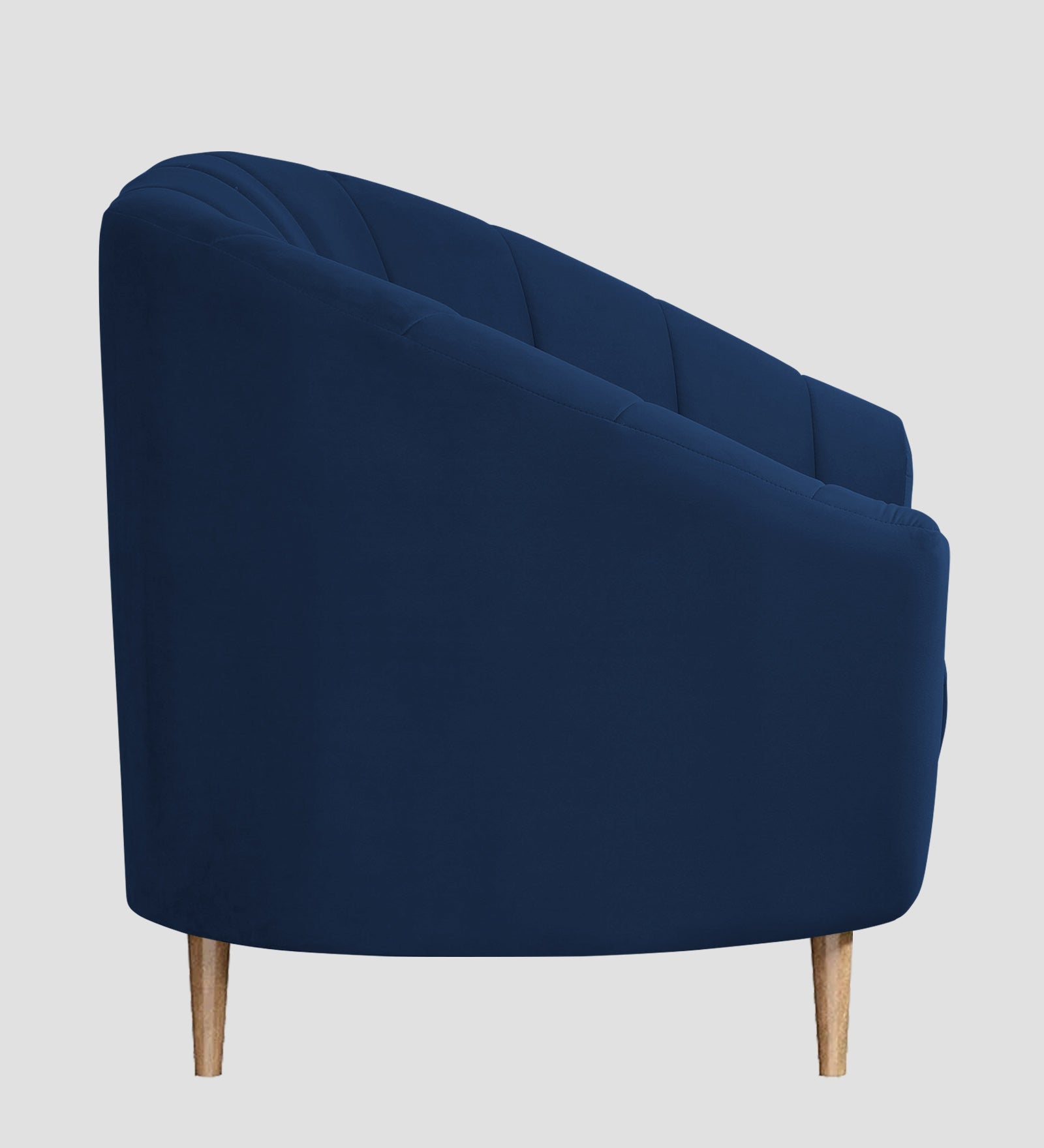 Kaylee Velvet 1 Seater Sofa In Imperial Blue Colour - Febonic Living