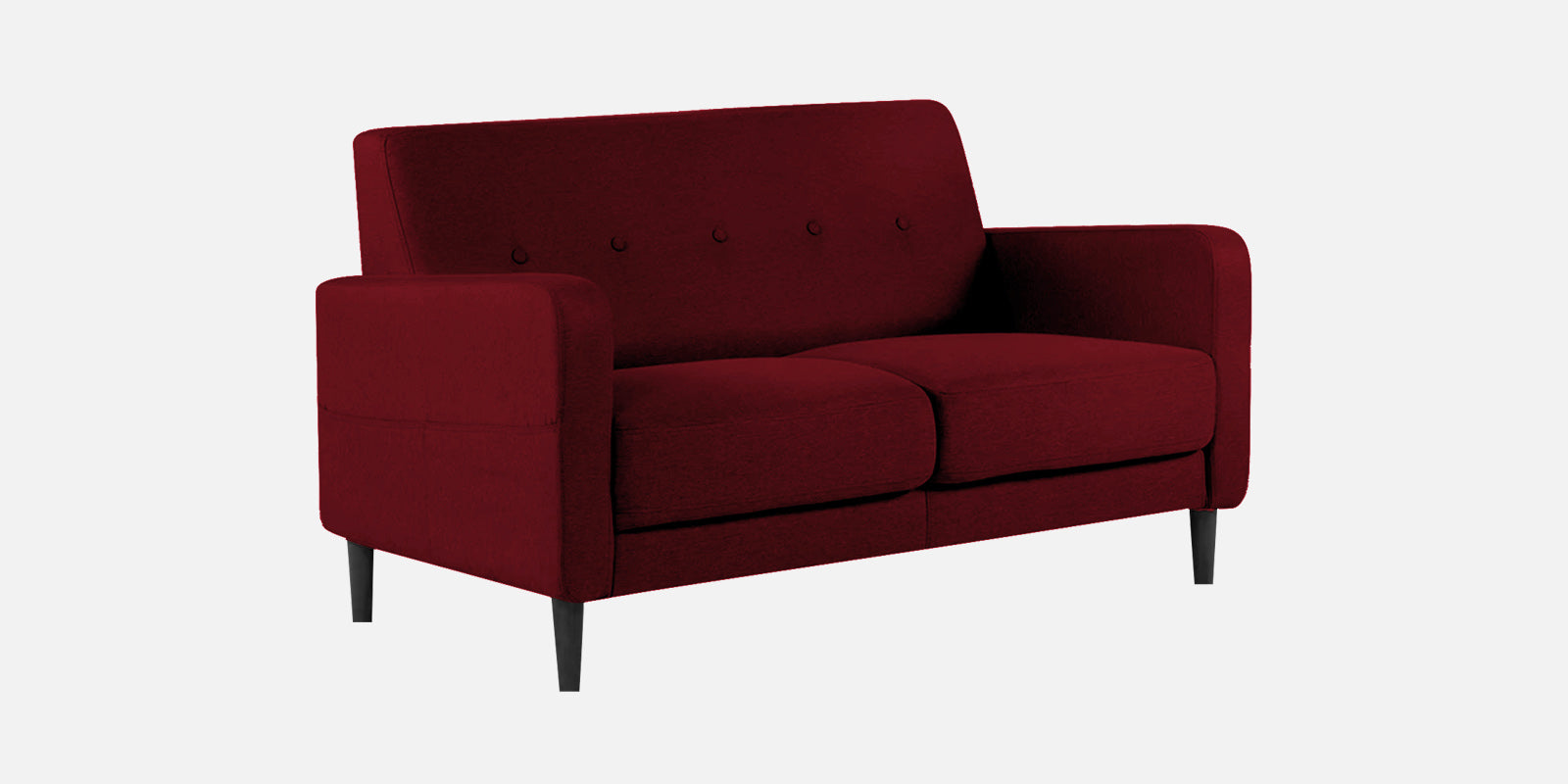 Marq Fabric 2 Seater Sofa in Ruby Red Colour