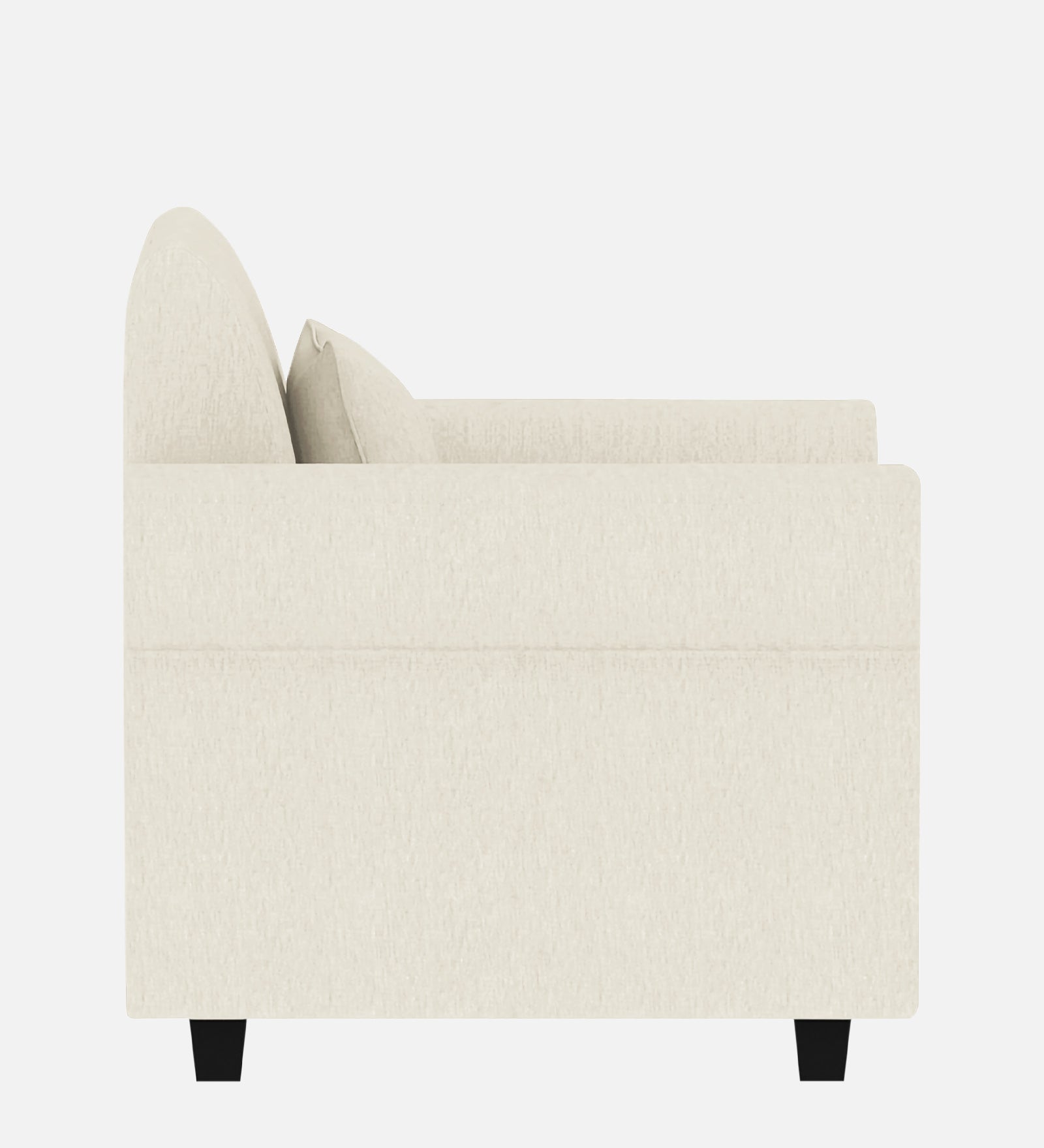 Derado Fabric 1 Seater Sofa In Ivory Cream Colour - Febonic Living