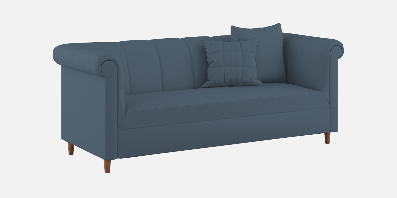 Rubi Velvet 3 Seater Sofa In Oxford Blue Colour - Febonic Living