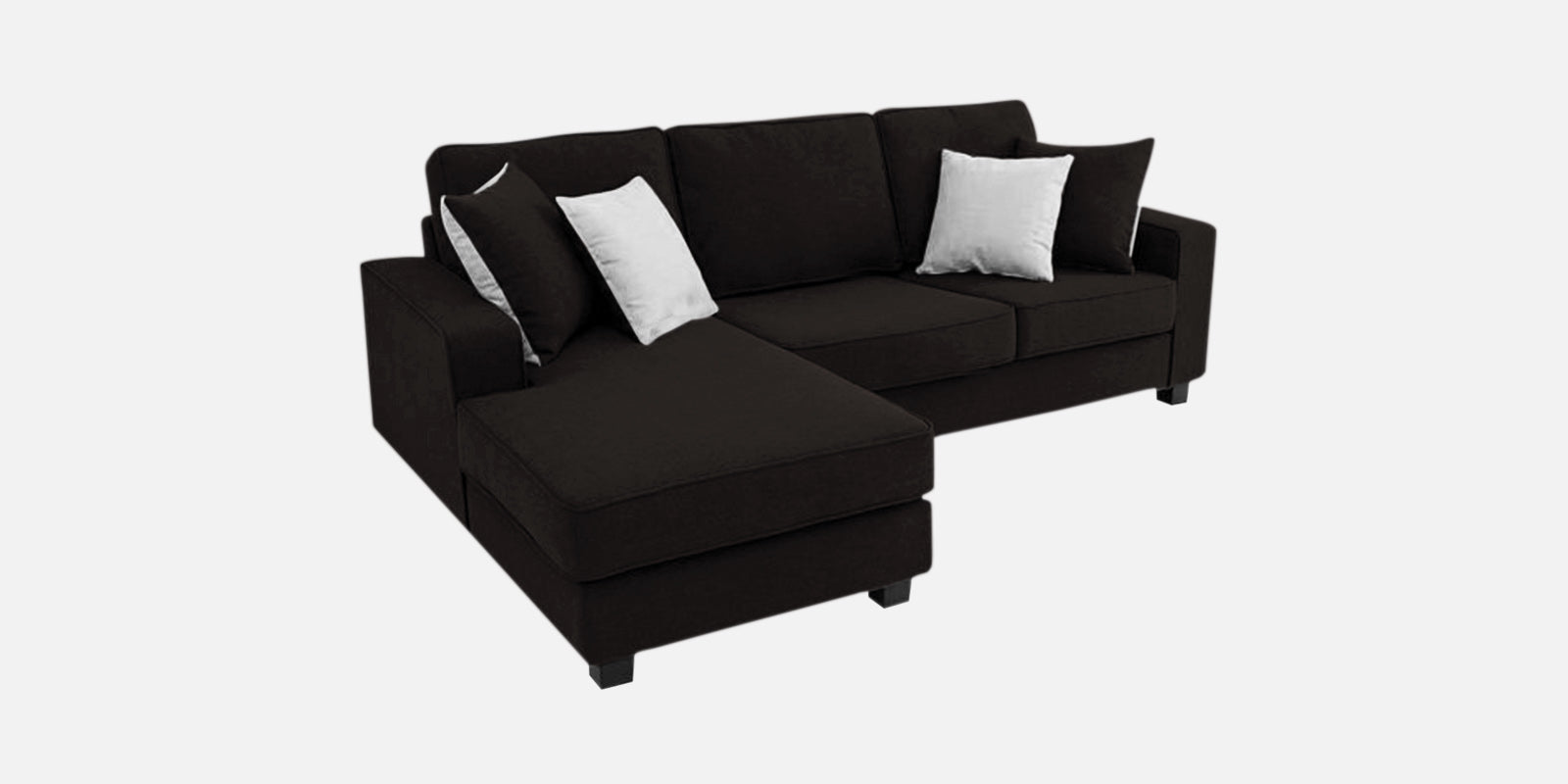 Ladybug Fabric RHS Sectional Sofa (2+Lounger) In Cara Brown Colour - Febonic Living