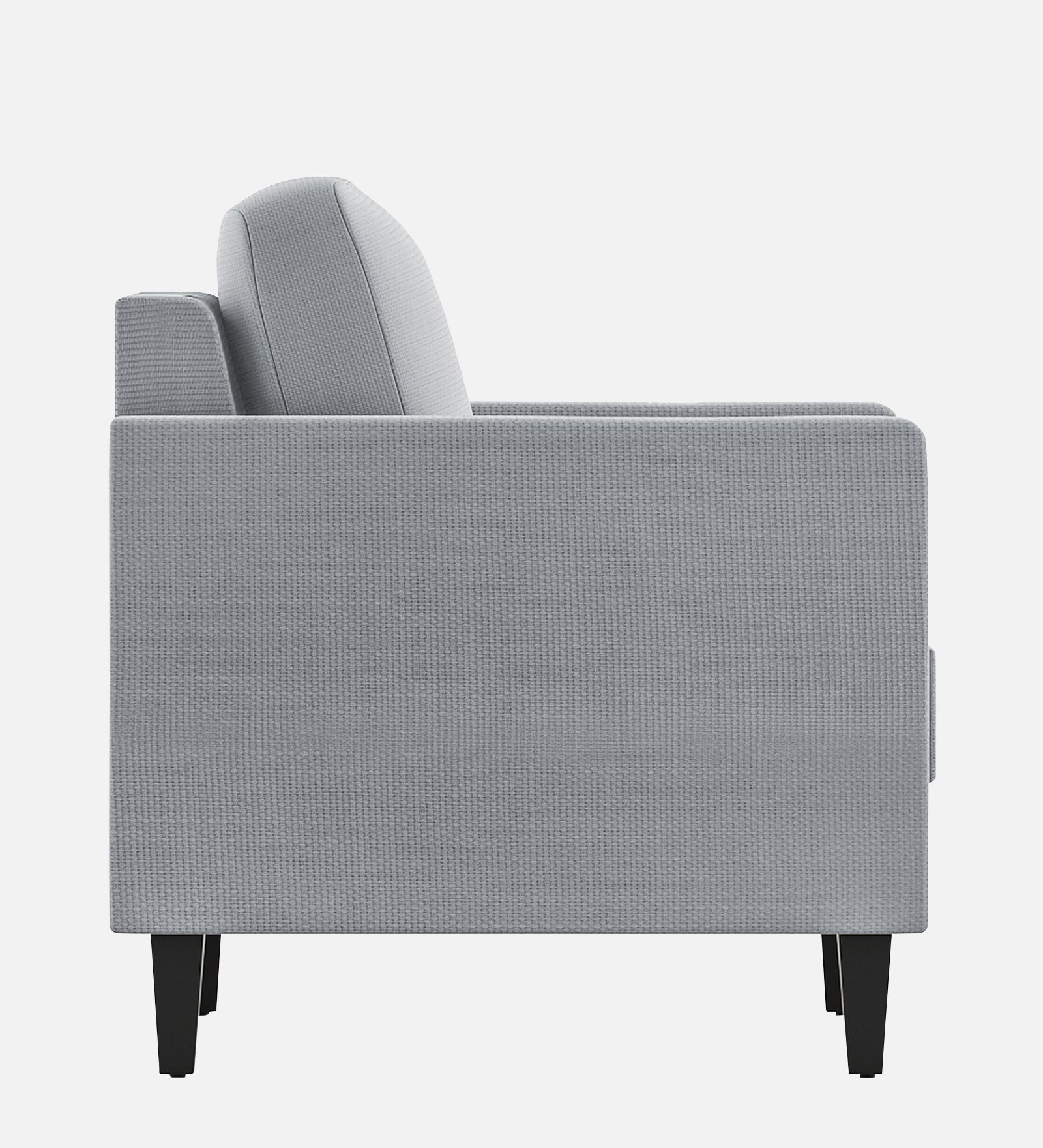 Nori Fabric 1 Seater Sofa In Coin Grey Colour - Febonic Living
