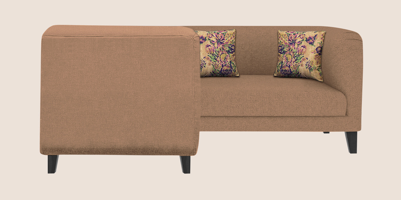 Niki Fabric Corner Sofa In Cosmic Beige Colour - Febonic Living