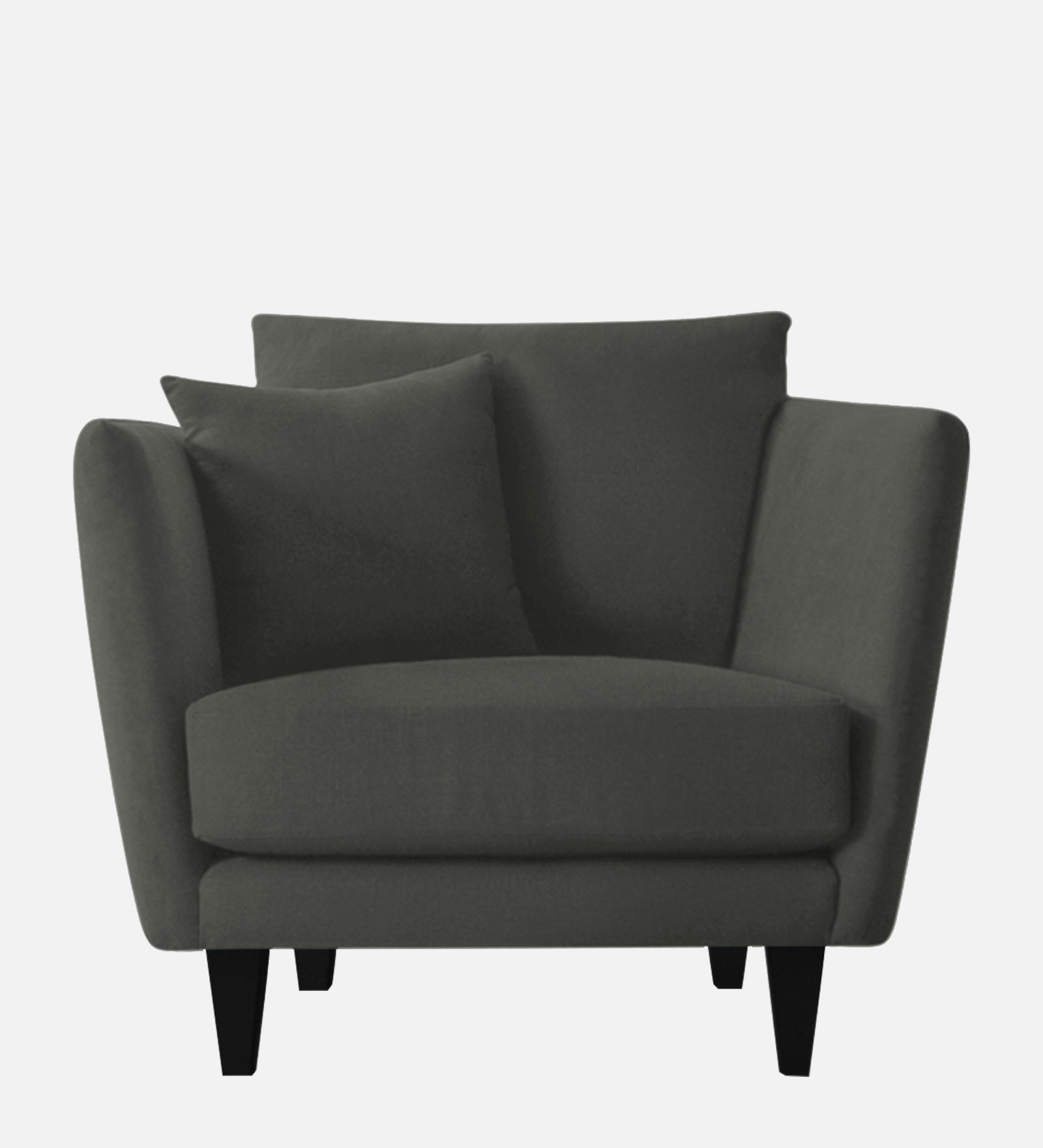 Norway Velvet 1 Seater Sofa In Hory Grey Colour - Febonic Living