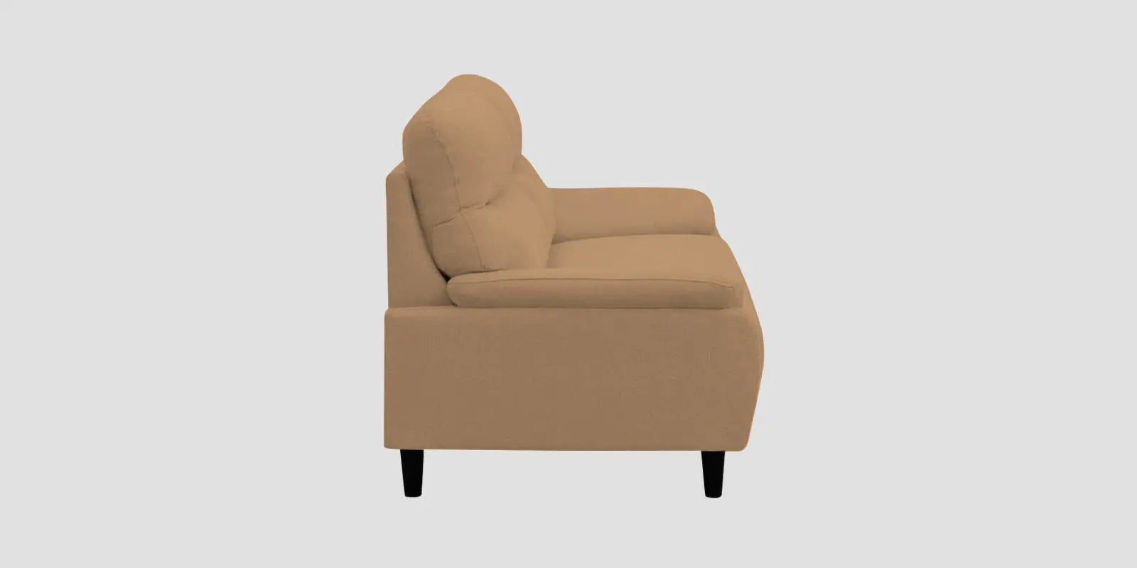 Zibby Fabric 3 Seater Sofa In Copper Brown Colour Febonic Living