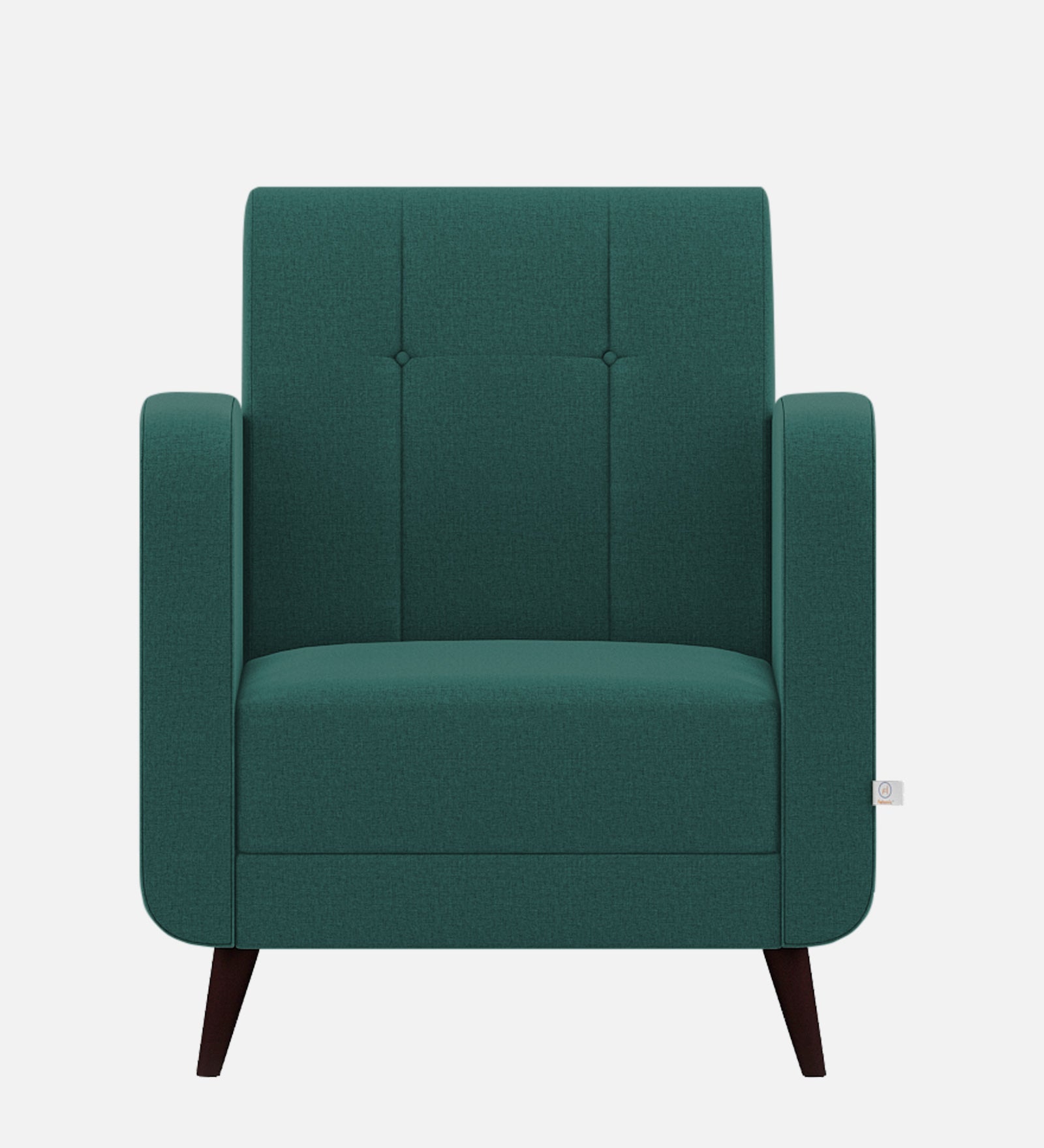 Wiki Velvet 1 Seater Sofa In Pine Green Colour - Febonic Living