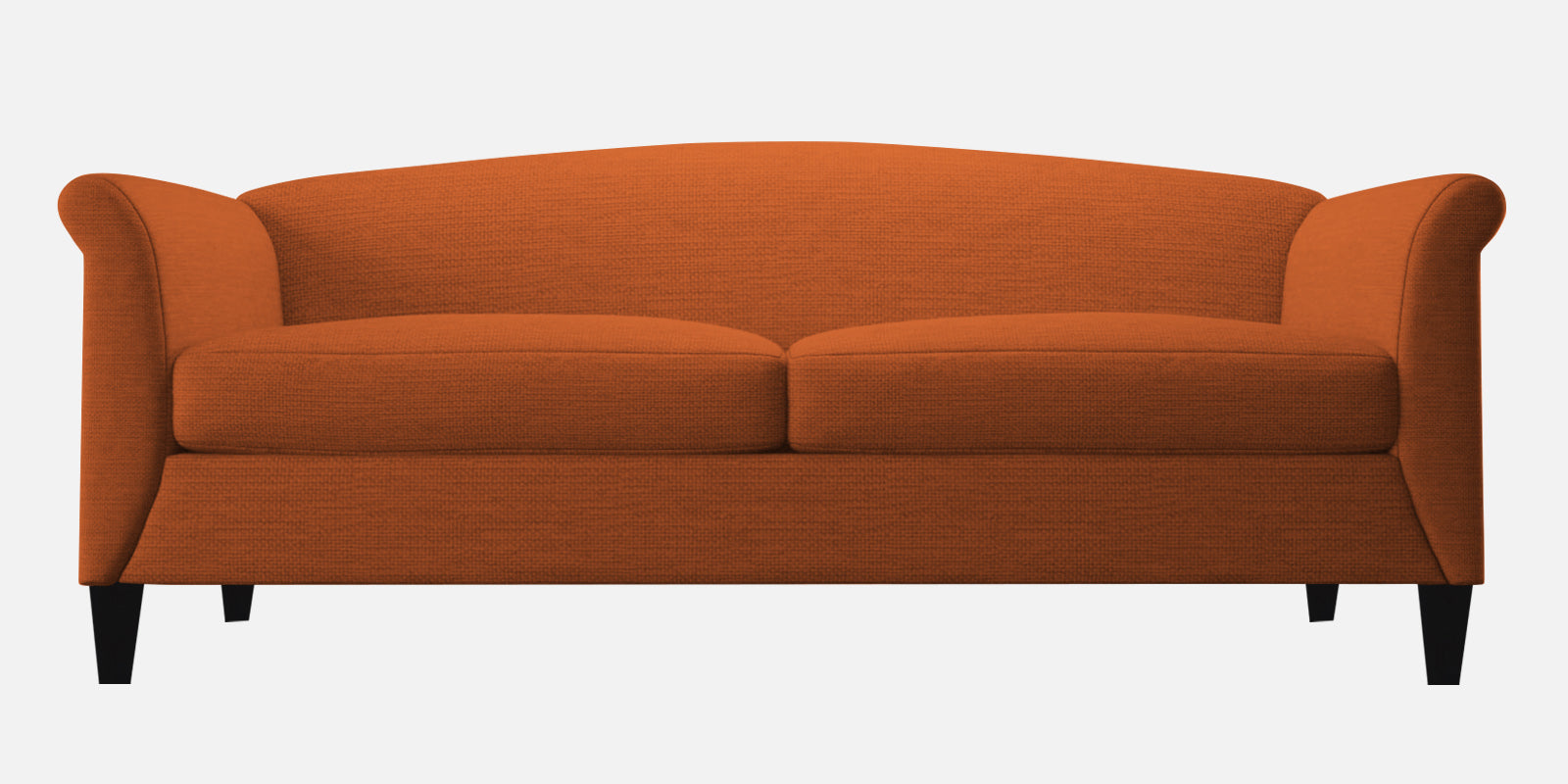 Kimber Fabric 3 Seater Sofa In Vivid Orange Colour - Febonic Living