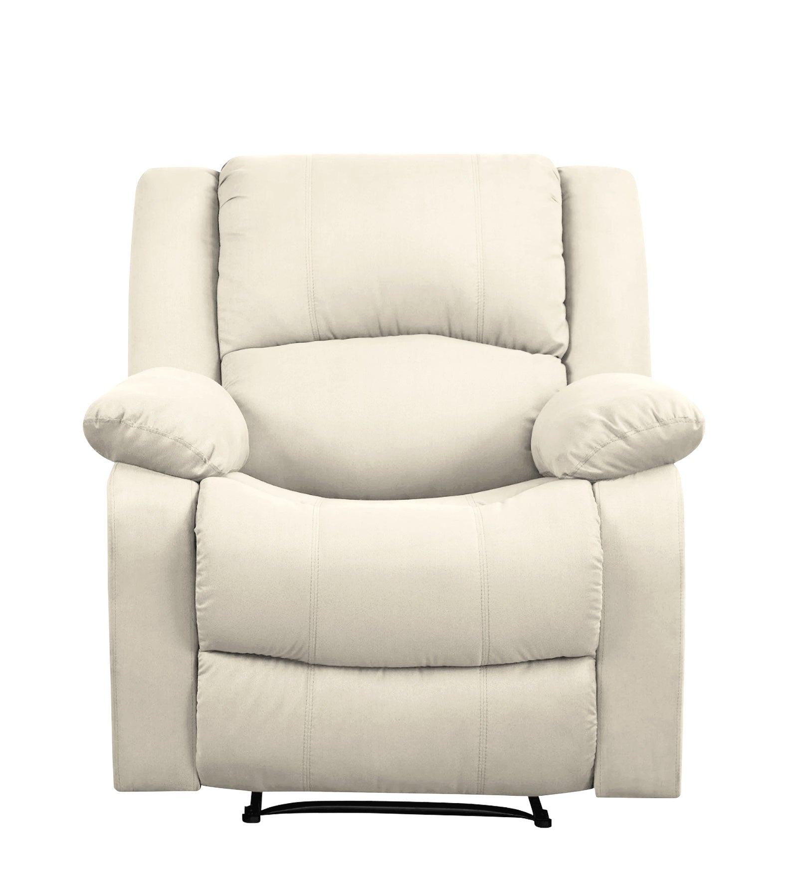 Henry Fabric 1 Seater Manual Recliner In ivory cream Colour - Febonic Living