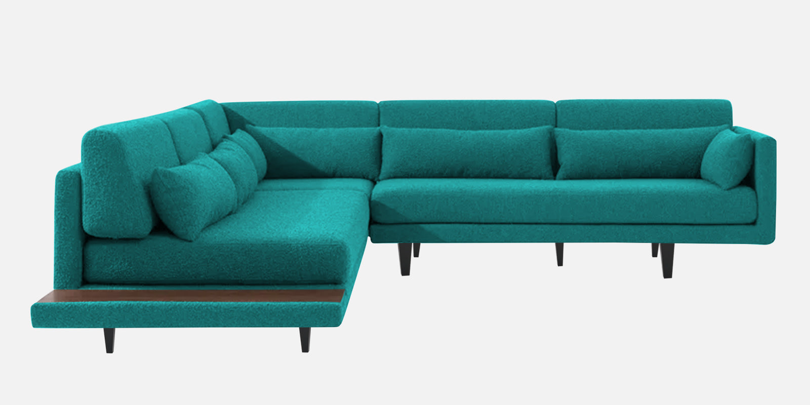Malta Fabric 6 Seater RHS Corner Sofa In Sea Green Colour - Febonic Living