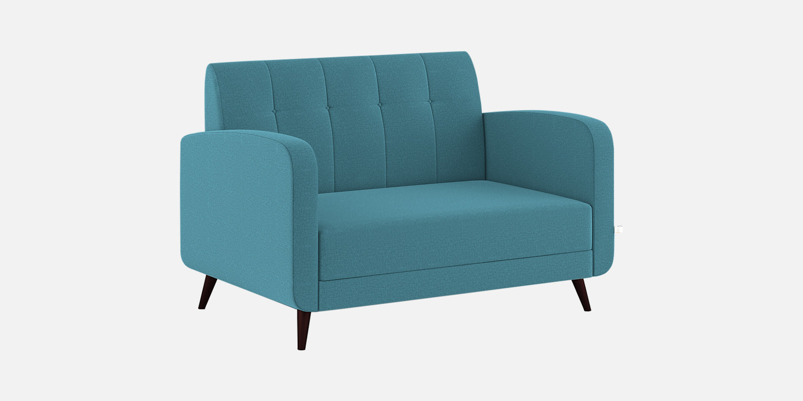 Wiki Velvet 2 Seater Sofa In Aqua Blue Colour - Febonic Living