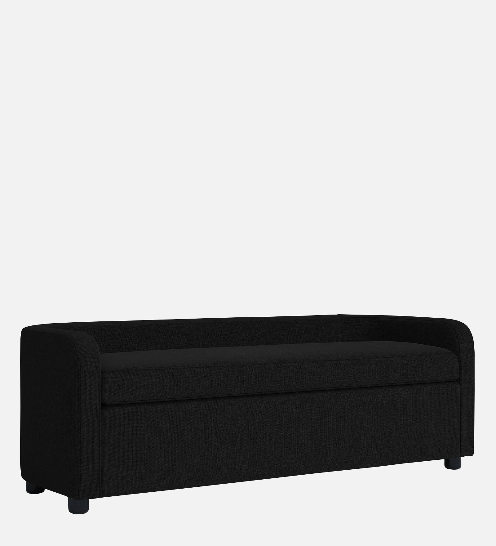 Cooper Fabric Storage Bench In Zed Black Colour - Febonic Living