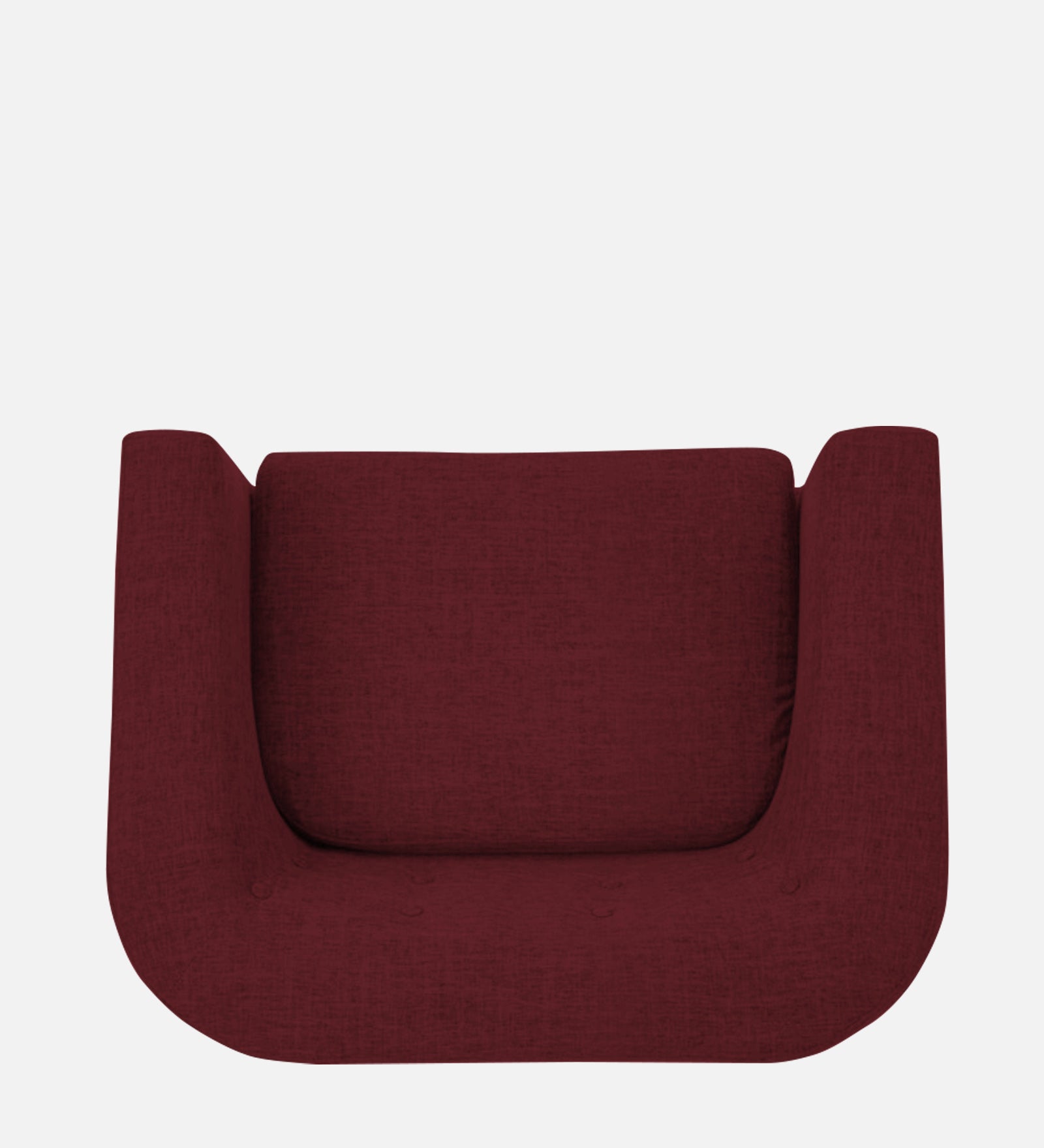 Casper Fabric 1 Seater Sofa In Blood Maroon Colour - Febonic Living