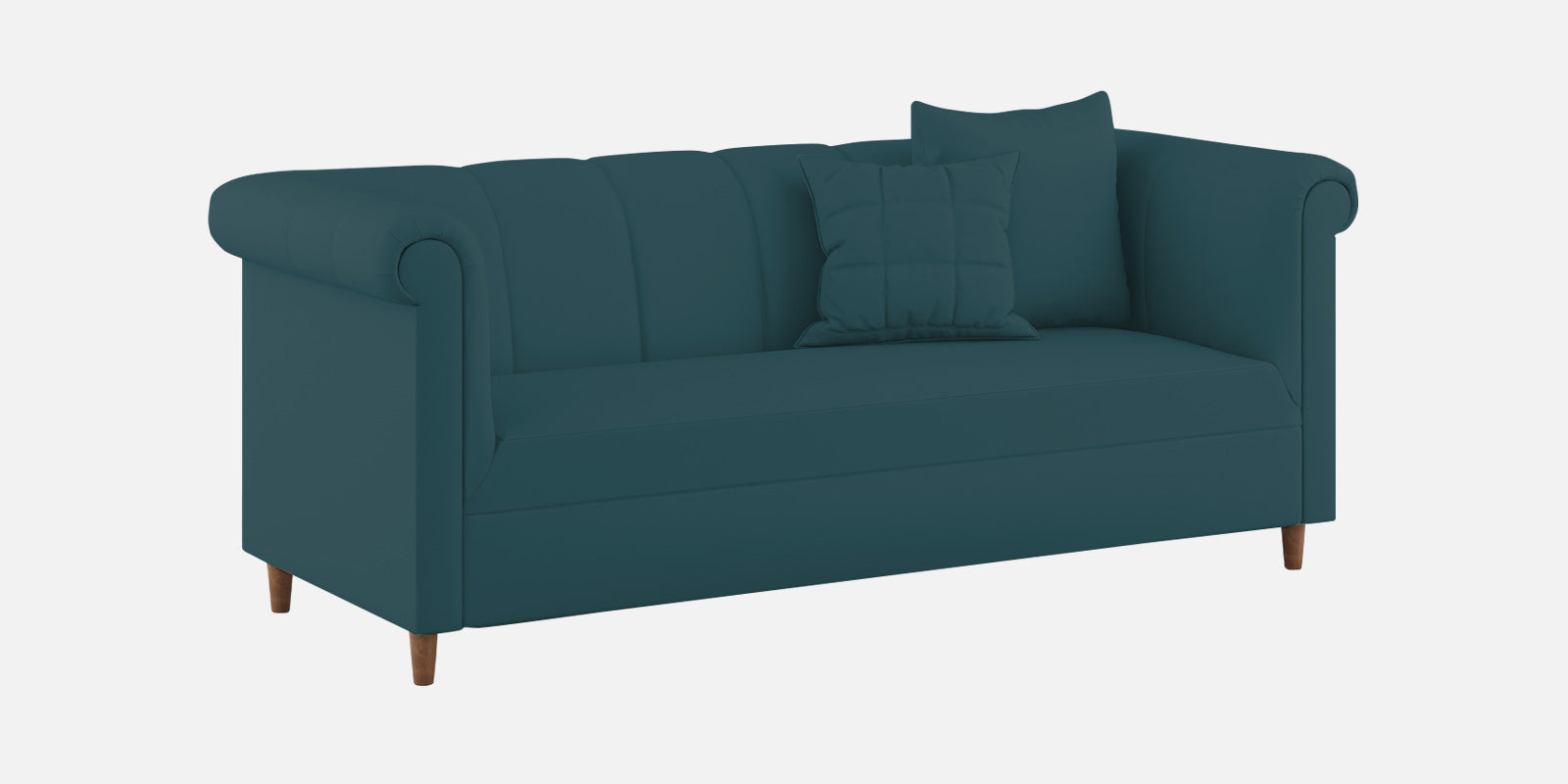 Rubi Velvet 3 Seater Sofa In Arabian Green Colour - Febonic Living